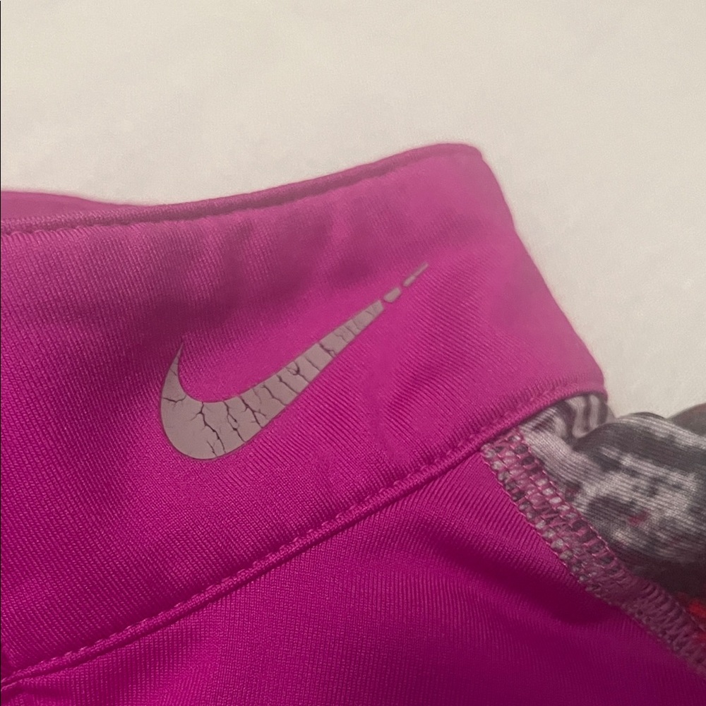 Nike Women's Pink and Black Short Sleeve Tee - Picture 3 of 5